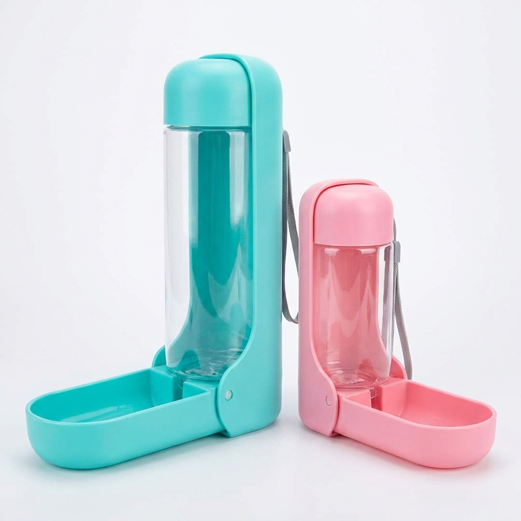 TruePet Trinkflasche Hund Unterwegs | Hundetrinkflasche Tragbar | Auslaufsicher | BPA-Frei | 350ml & 550ml