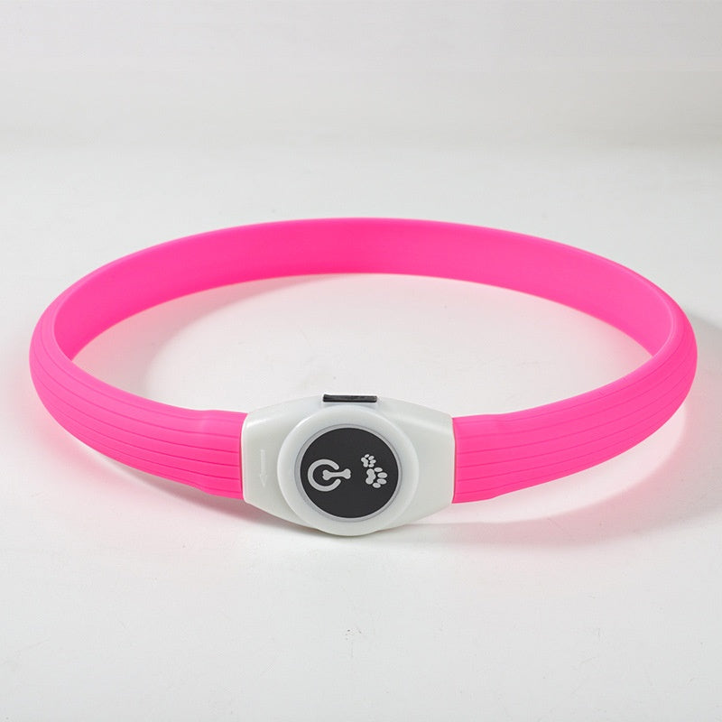 TruePet Leuchthalsband Pink
