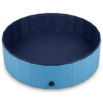 TruePet Hundepool Faltbar | Robust & Rutschfest | Auslaufsicher mit Ablassventil | XXS–XL, 2 Farben