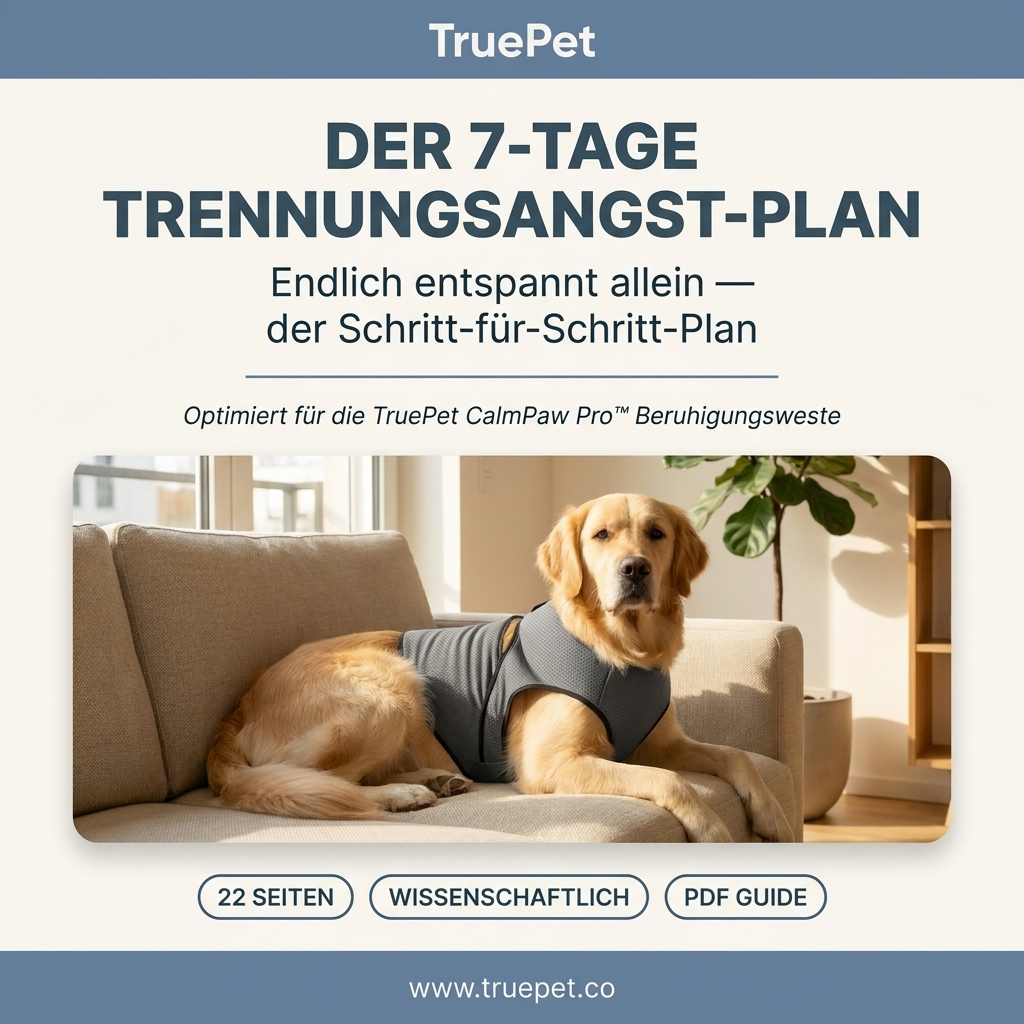 Cover: TruePet 7-Tage Trennungsangst-Trainingsplan Digitaler PDF Guide