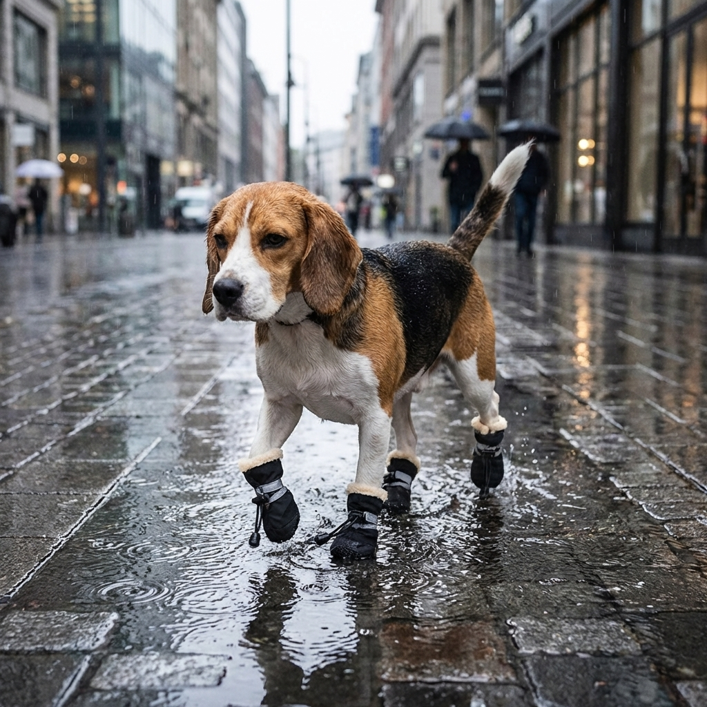 TruePet Hundeschuhe 4er-Set | Wasserdicht & Rutschfest | Pfotenschutz Sommer & Winter