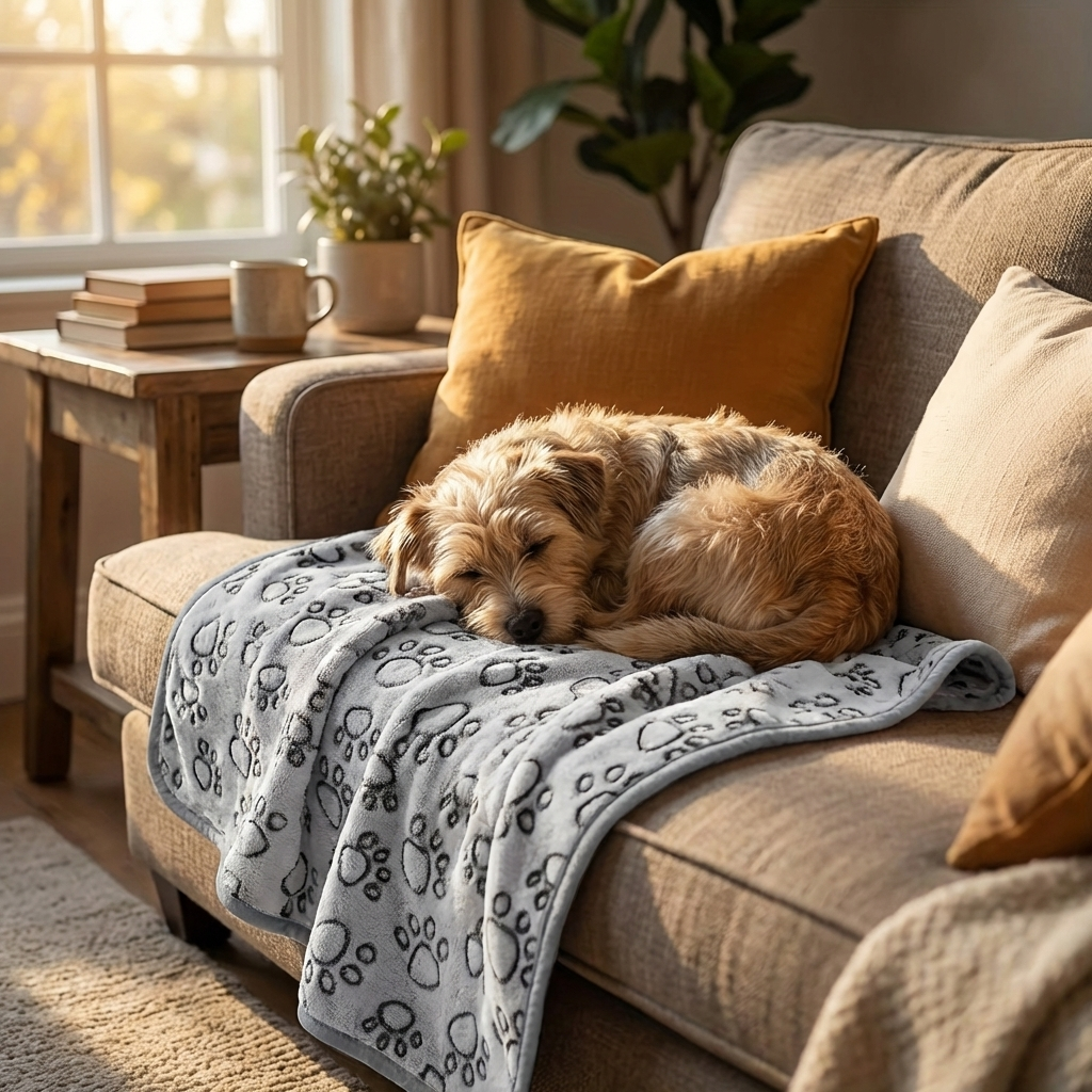 TruePet Kuschel-Fleecedecke für Hunde & Katzen | Weich & Waschbar | 3 Größen