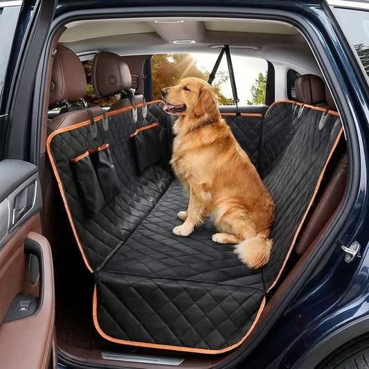 TruePet Auto-Hängematte für Hunde | Wasserdicht & Kratzfest | Universelle Passform | Rücksitzschutz | 30 Sek. Montage