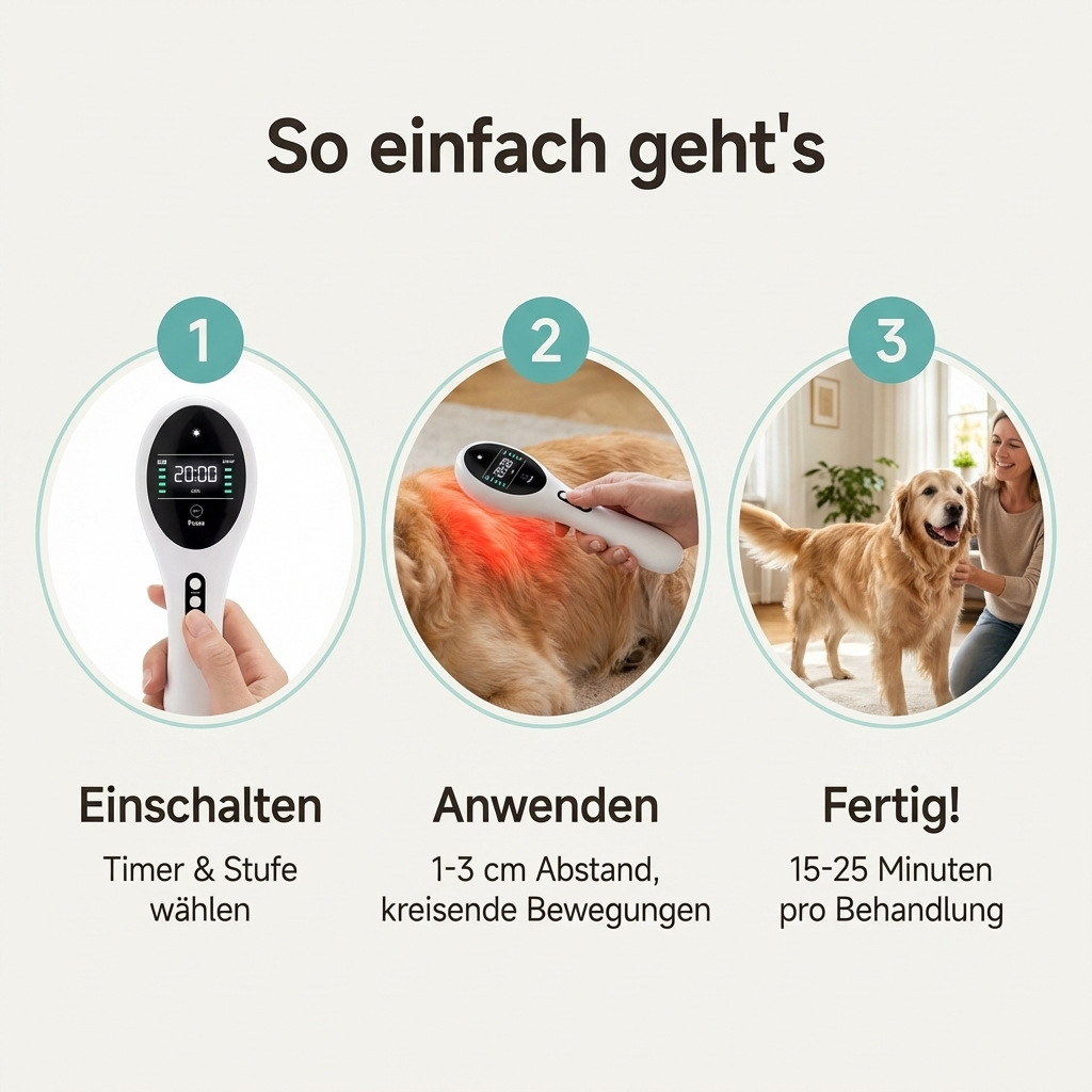 VitalPaw Pro™ — Rotlicht-Therapiegerät für Hunde | Gelenkgesundheit & Mobilität