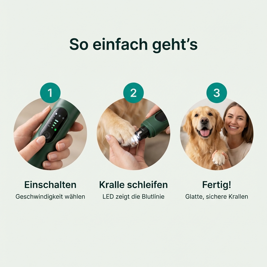 GrindPaw Pro™ — LED Krallenschleifer für Stressfreie Krallenpflege
