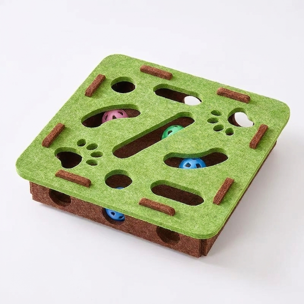TruePet Intelligenzspielzeug Katze | Futter-Puzzle mit 3 Leveln | Beschäftigung | Antischlingnapf