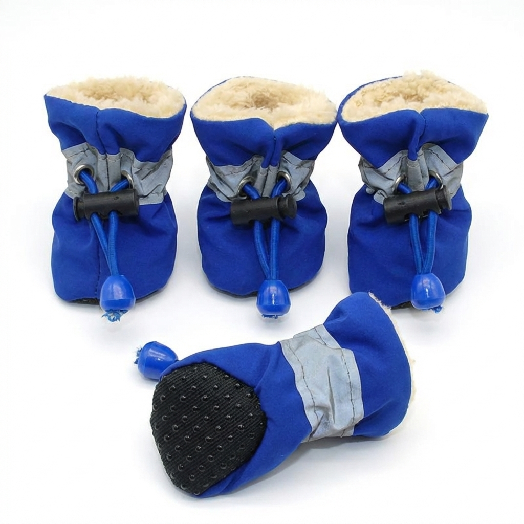 TruePet Hundeschuhe 4er-Set | Wasserdicht & Rutschfest | Pfotenschutz Sommer & Winter