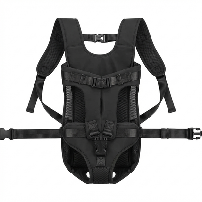 TruePet Hunderucksack | Gepolsterter Front-Tragerucksack | Freihändig | Atmungsaktives Nylon | 4 Größen S-XL