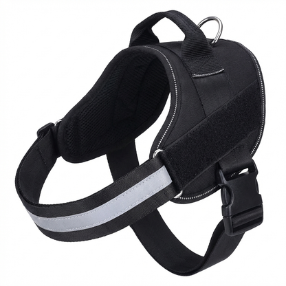 TruePet Reflektierendes Hundegeschirr | Anti-Zug Brustgeschirr | Gepolstert | Nacht-Sichtbarkeit | S-XL