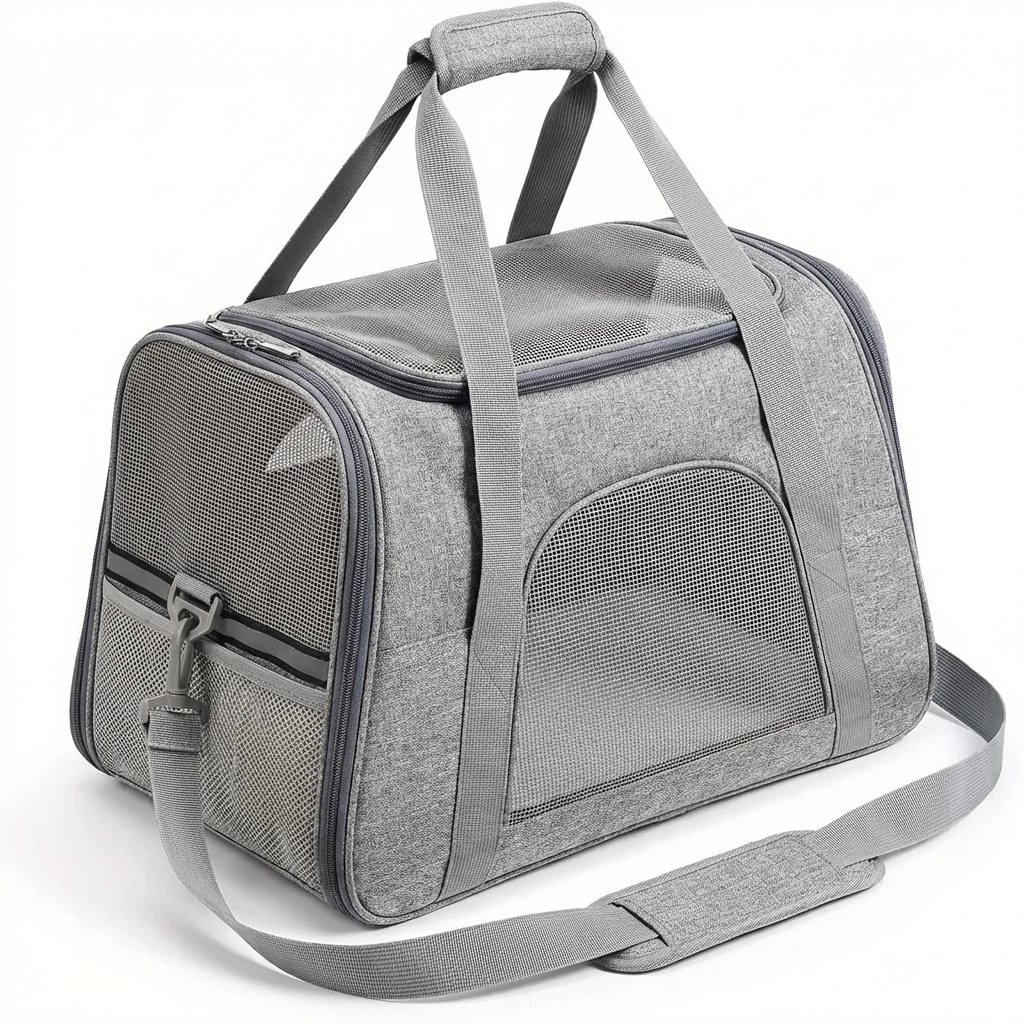 TruePet Katzentransportbox Flugzeug-tauglich | IATA konform | Handgepäck | Belüftet | S-L