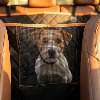 TruePet Auto-Hängematte für Hunde | Wasserdicht & Kratzfest | Universelle Passform | Rücksitzschutz | 30 Sek. Montage