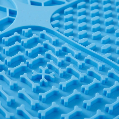 TruePet Schleckmatte Saugnapf | Anti-Stress Leckmatte für Hunde | Silikon Slow Feeder | Beschäftigung beim Baden