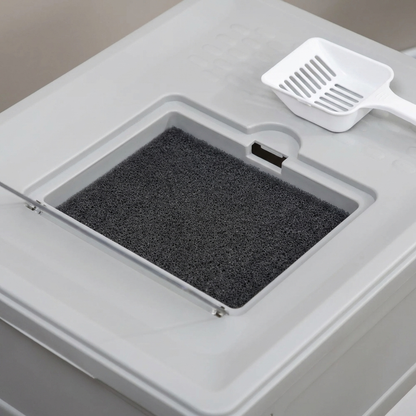 TruePet Katzentoilette mit Haube | Geschlossenes Katzenklo XXL | Aktivkohlefilter | Spritzschutz