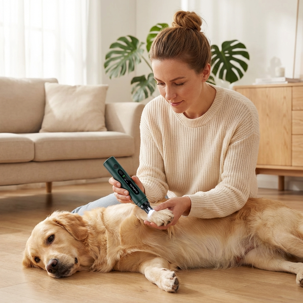 GrindPaw Pro™ — LED Krallenschleifer für Stressfreie Krallenpflege