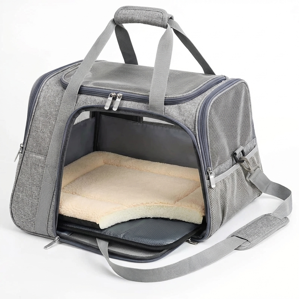 TruePet Katzentransportbox Flugzeug-tauglich | IATA konform | Handgepäck | Belüftet | S-L