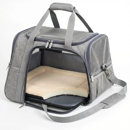 TruePet Katzentransportbox Flugzeug-tauglich | IATA konform | Handgepäck | Belüftet | S-L