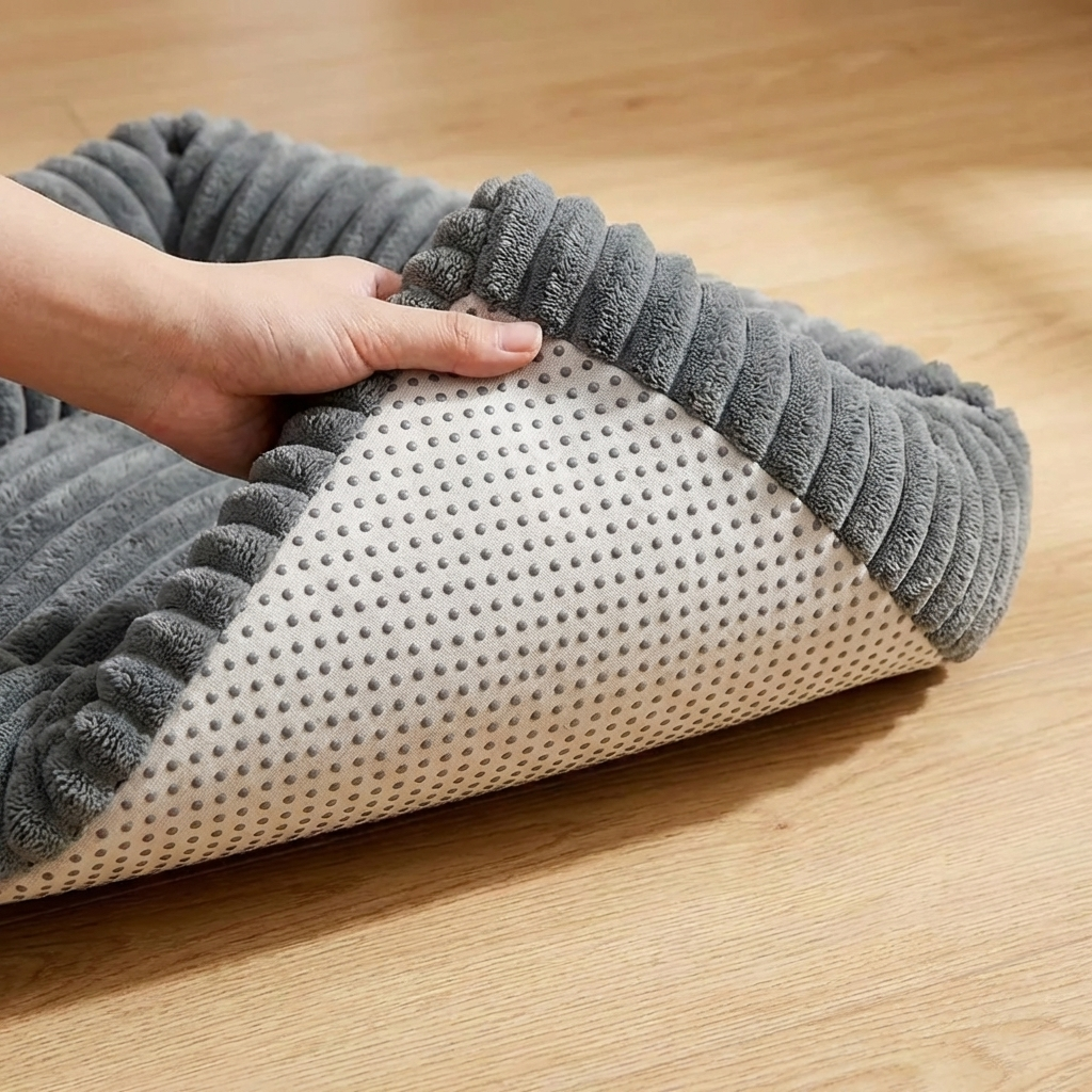 TruePet Orthopädisches Hundebett | Premium Plüsch mit Nackenrolle | Waschbar | S-XXL