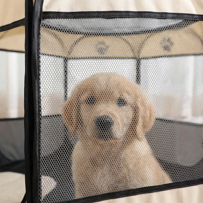 TruePet Faltbare Hundebox | Achteckig & Atmungsaktiv | Für Hunde & Katzen
