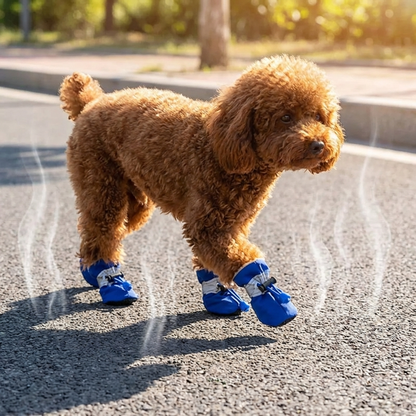 TruePet Hundeschuhe 4er-Set | Wasserdicht & Rutschfest | Pfotenschutz Sommer & Winter