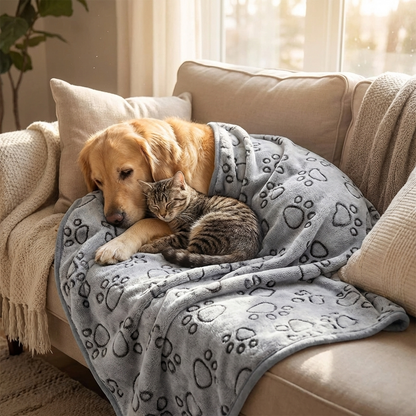 TruePet Kuschel-Fleecedecke für Hunde & Katzen | Weich & Waschbar | 3 Größen