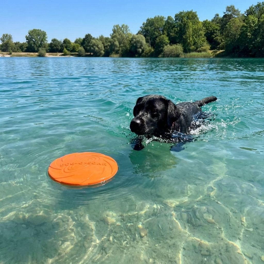 TruePet Soft Frisbee für Hunde | Weiche Silikon-Wurfscheibe | Zahnschonend & Schwimmfähig