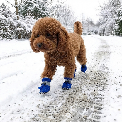TruePet Hundeschuhe 4er-Set | Wasserdicht & Rutschfest | Pfotenschutz Sommer & Winter