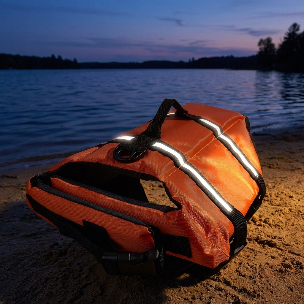 TruePet Hunde-Schwimmweste mit Rettungsgriff | Reflektierend | Verstellbar | XXS-XXL