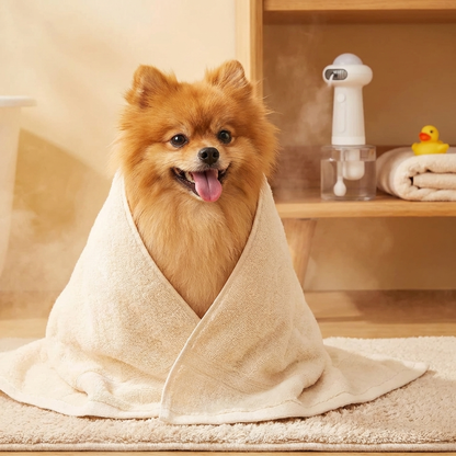 TruePet Elektrischer Schaumspender für Hunde & Katzen | IPX7 Wasserdicht | 400ml | USB Aufladbar | Für Jedes Shampoo