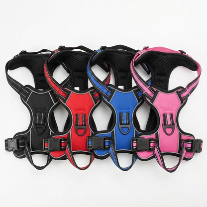 TruePet Hundegeschirr Atmungsaktiv | Mesh Brustgeschirr Sommer | Anti-Zug | Leicht | S-XL