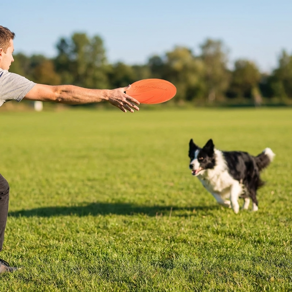 TruePet Soft Frisbee für Hunde | Weiche Silikon-Wurfscheibe | Zahnschonend & Schwimmfähig