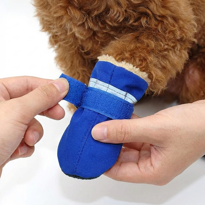 TruePet Hundeschuhe 4er-Set | Wasserdicht & Rutschfest | Pfotenschutz Sommer & Winter