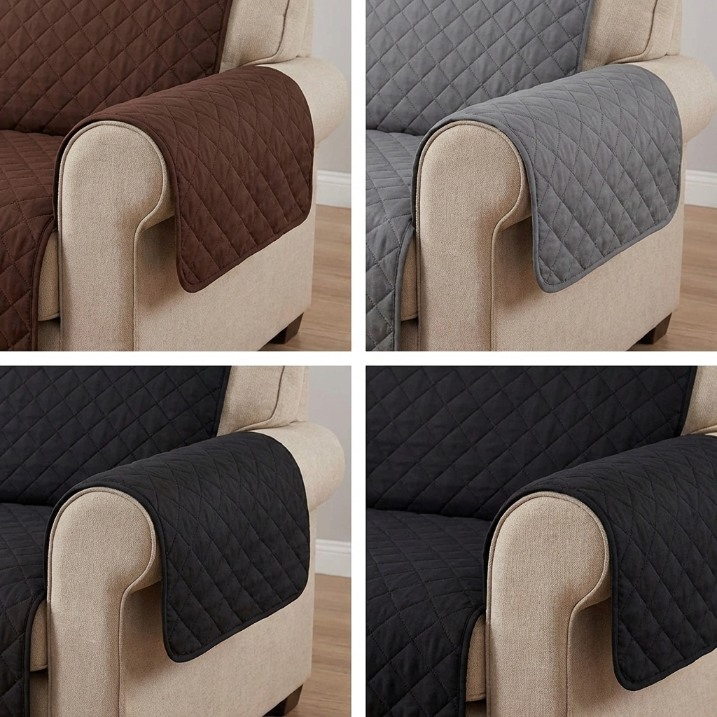 TruePet Wasserdichte Sofa-Schutzdecke | Rutschfest & Gesteppt | 1-3 Sitzer