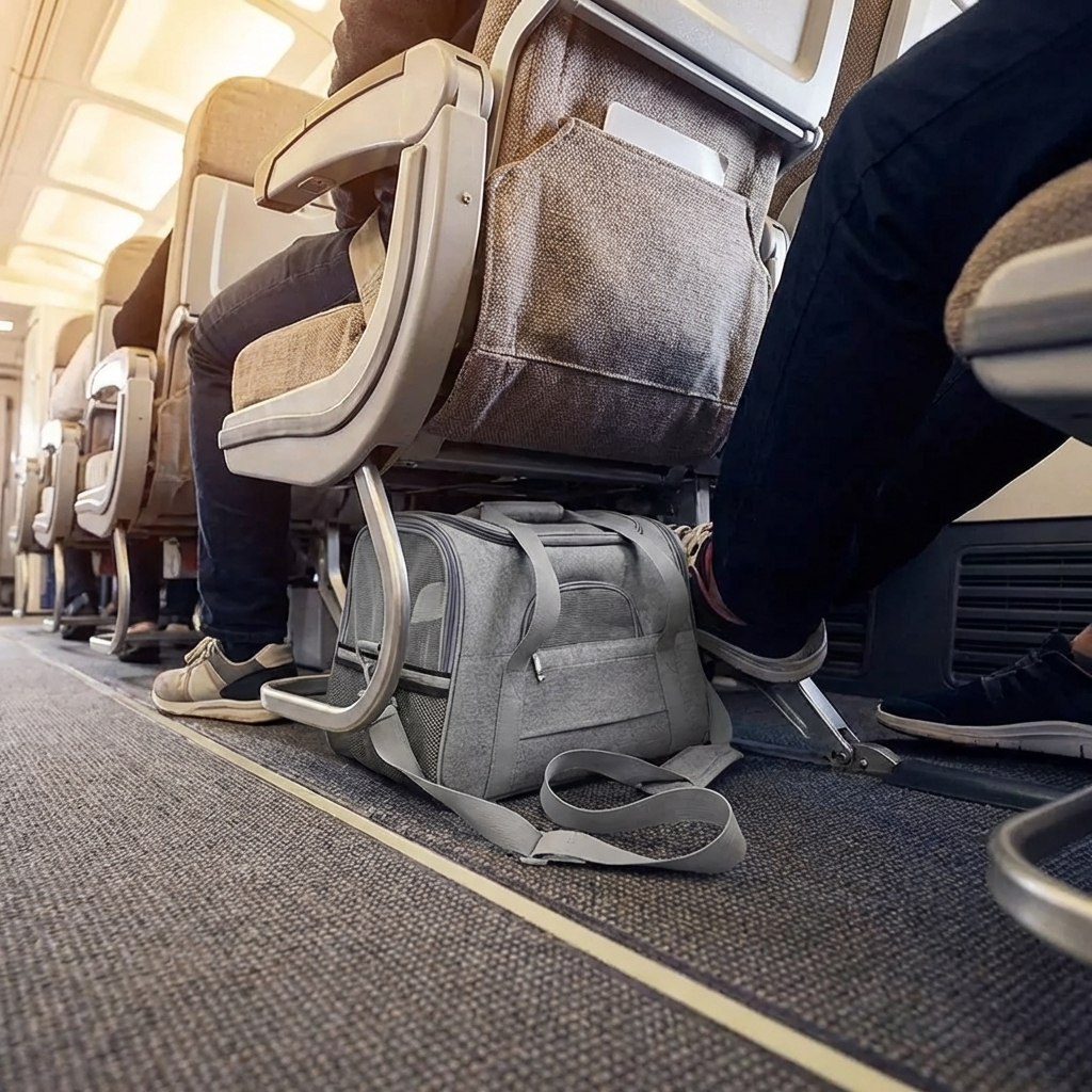 TruePet Katzentransportbox Flugzeug-tauglich | IATA konform | Handgepäck | Belüftet | S-L