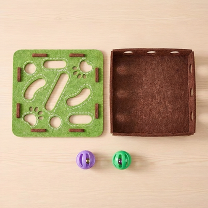 TruePet Intelligenzspielzeug Katze | Futter-Puzzle mit 3 Leveln | Beschäftigung | Antischlingnapf