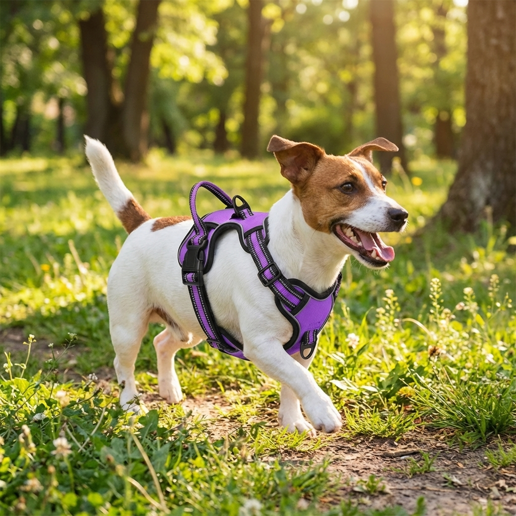 TruePet Hundegeschirr Atmungsaktiv | Mesh Brustgeschirr Sommer | Anti-Zug | Leicht | S-XL