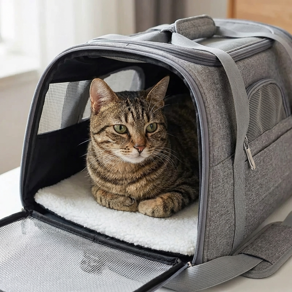 TruePet Katzentransportbox Flugzeug-tauglich | IATA konform | Handgepäck | Belüftet | S-L