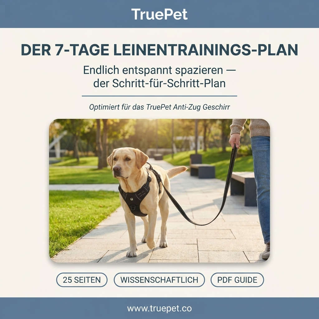 TruePet 7-Tage Anti-Zug Leinentraining-Plan PDF Cover