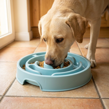 TruePet Anti-Schling Napf | Slow Feeder für Hunde & Katzen | 5–10× langsameres Fressen | Spülmaschinenfest | Ø 20 cm