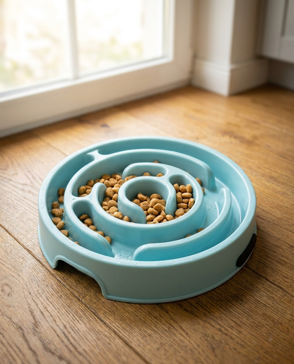 TruePet Anti-Schling Napf | Slow Feeder für Hunde & Katzen | 5–10× langsameres Fressen | Spülmaschinenfest | Ø 20 cm