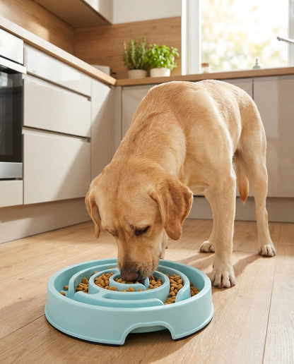 TruePet Anti-Schling Napf | Slow Feeder für Hunde & Katzen | 5–10× langsameres Fressen | Spülmaschinenfest | Ø 20 cm
