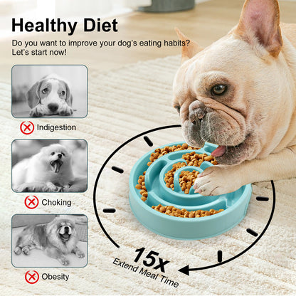 TruePet Anti-Schling Napf | Slow Feeder für Hunde & Katzen | 5–10× langsameres Fressen | Spülmaschinenfest | Ø 20 cm