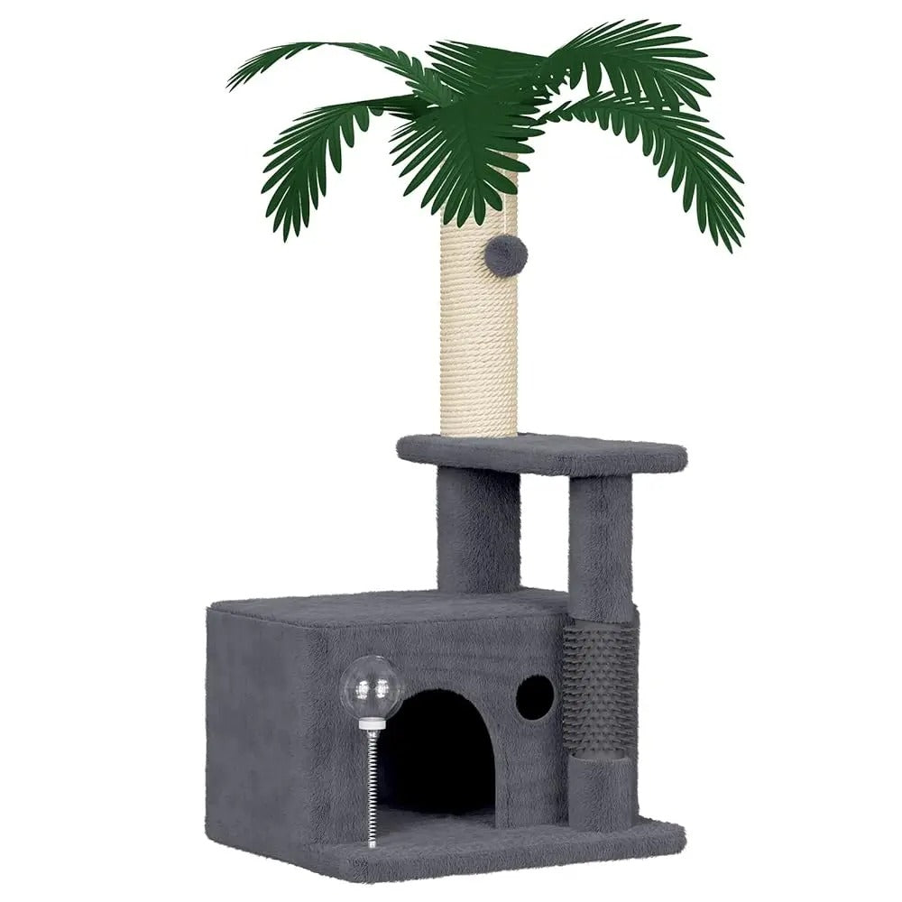 kratzbaum-klein-wohnung Grau