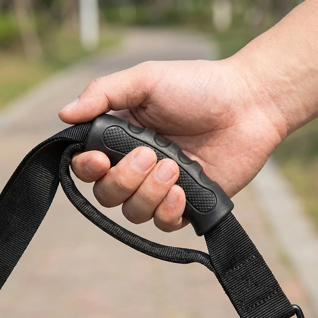 TruePet Rollleine Hund | Einziehbare Hundeleine 5m | Ein-Hand-Bremse | Ergonomisch | Bis 50kg