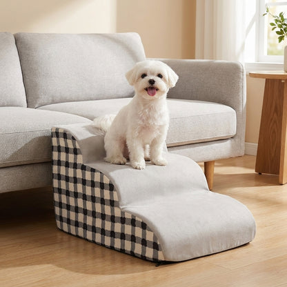 Malteser auf oberster Stufe TruePet Hundetreppe