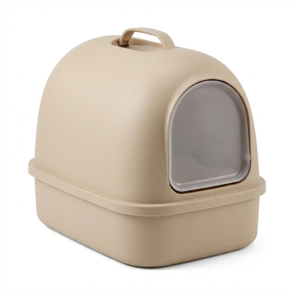 katzentoilette-haube Beige
