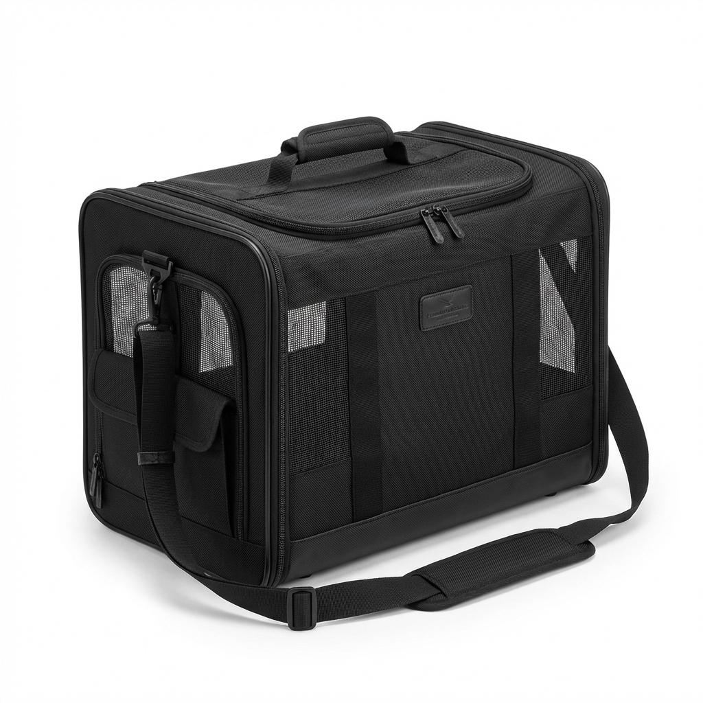 katzentransportbox-flugzeug Schwarz