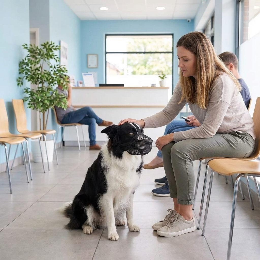 TruePet Maulkorb Hund Silikon | Weich & Atmungsaktiv | Trinken Möglich | Verstellbar | S-XXL