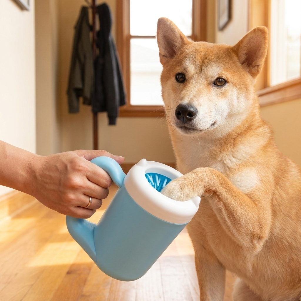 TruePet Pfotenreiniger | Pfotenwäscher für Hunde & Katzen | Silikon | Gegen Matsch, Pollen & Grasmilben