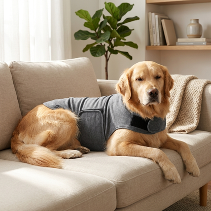 CalmPaw Pro Beruhigungsweste — entspannter Hund