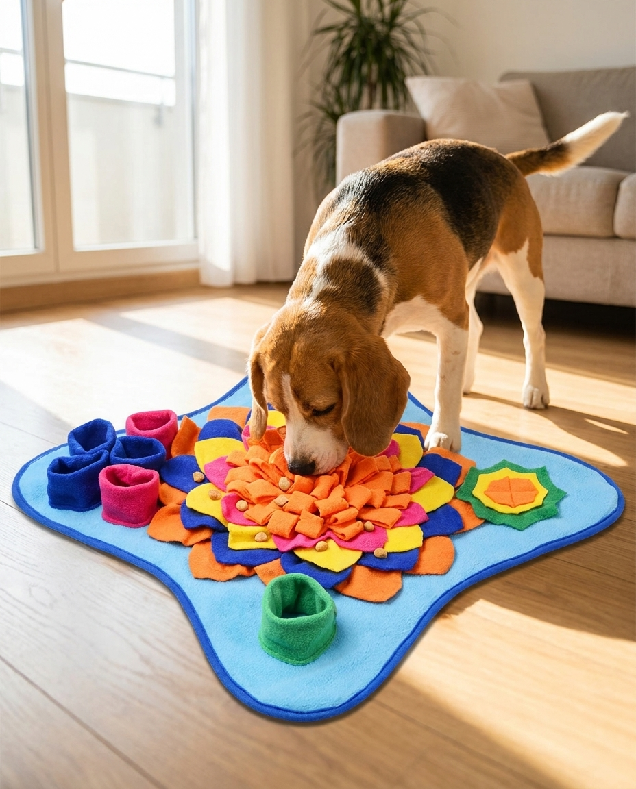 TruePet Schnüffelmatte Hund | Schnüffelteppich für Nasenarbeit | Intelligenzspielzeug gegen Langeweile